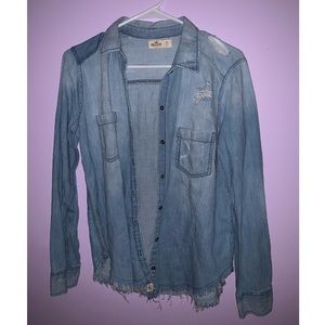 Hollister denim shirt